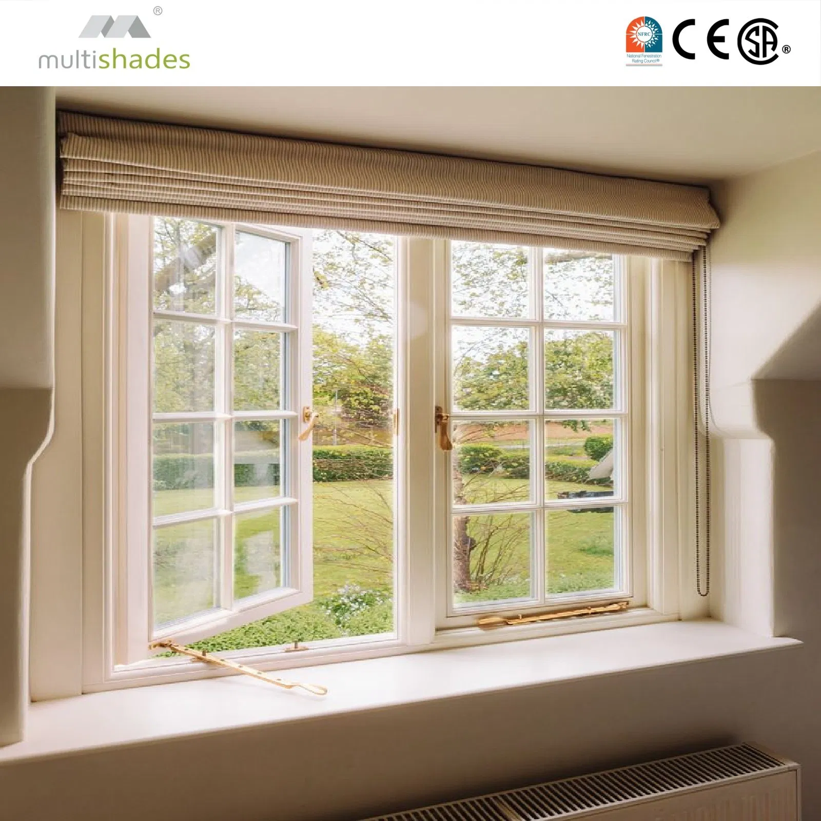 Soundproof Certified Factory Price Wholesale Inward Opening Casement Window Thermal Break Aluminum Profile
