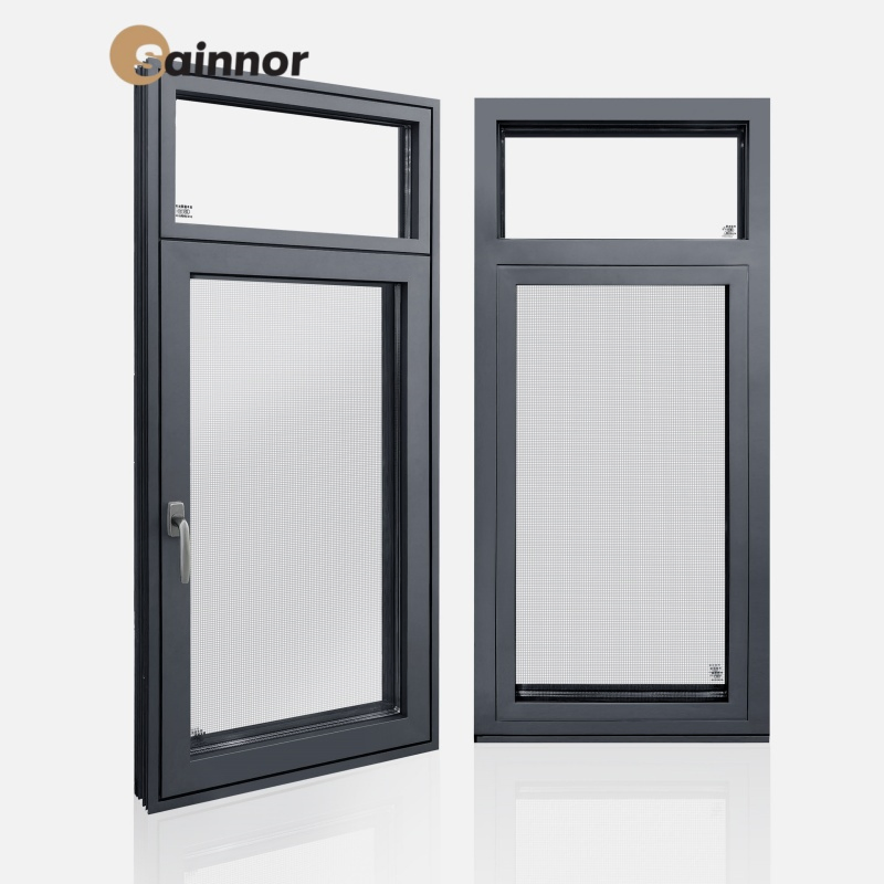 OEM High Quality Hurricane-Resistant Impact Anti-Theft Thermal Break Aluminum Alloy Frame Casement Windows with Double Glass for House