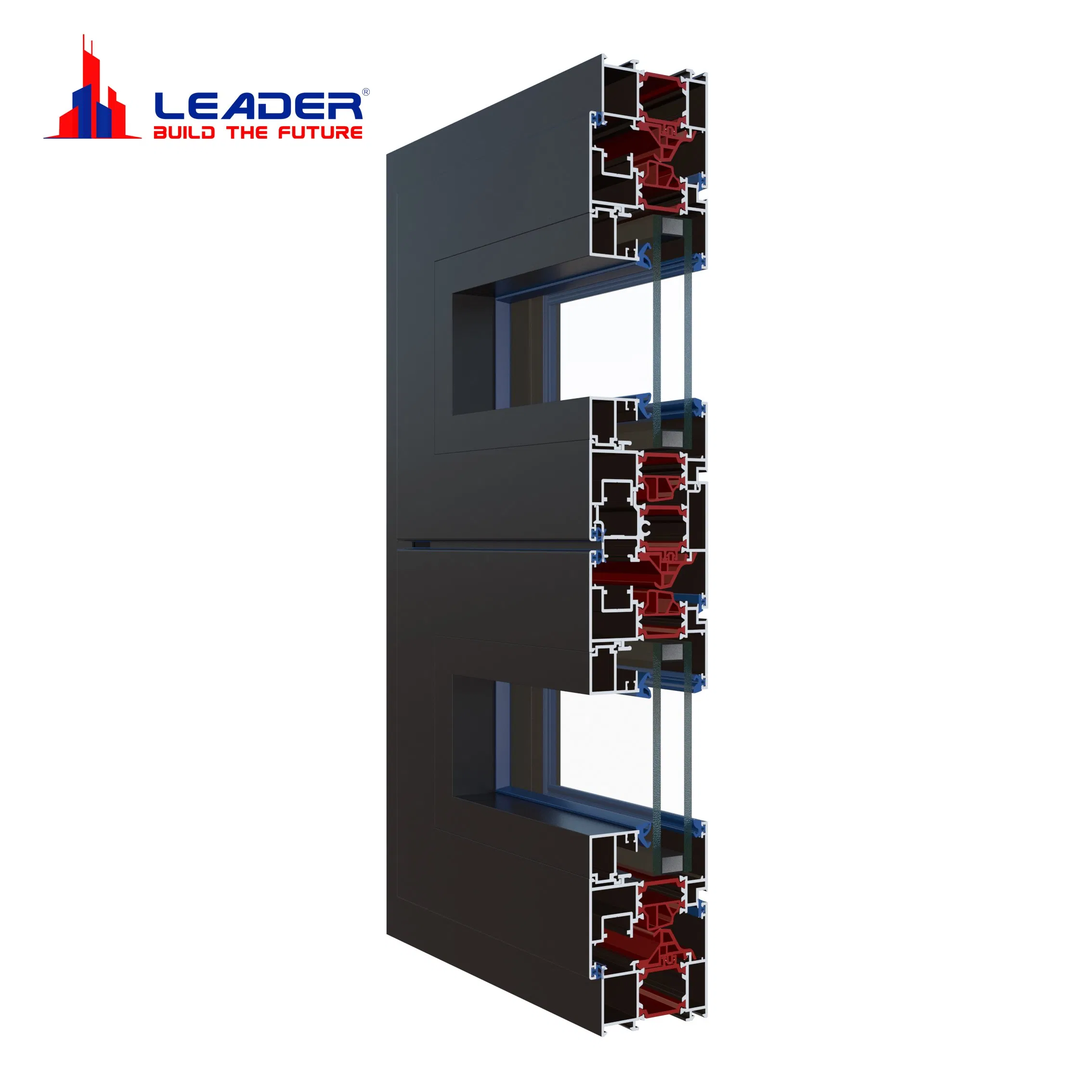 Aluminum Metal Tilt &amp; Turn Double Casement Windows with Precision Hardware