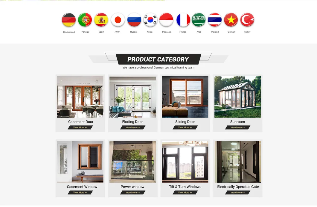 Window Frame Double Glazed Casement Windows Aluminum Tilt and Turn Windows