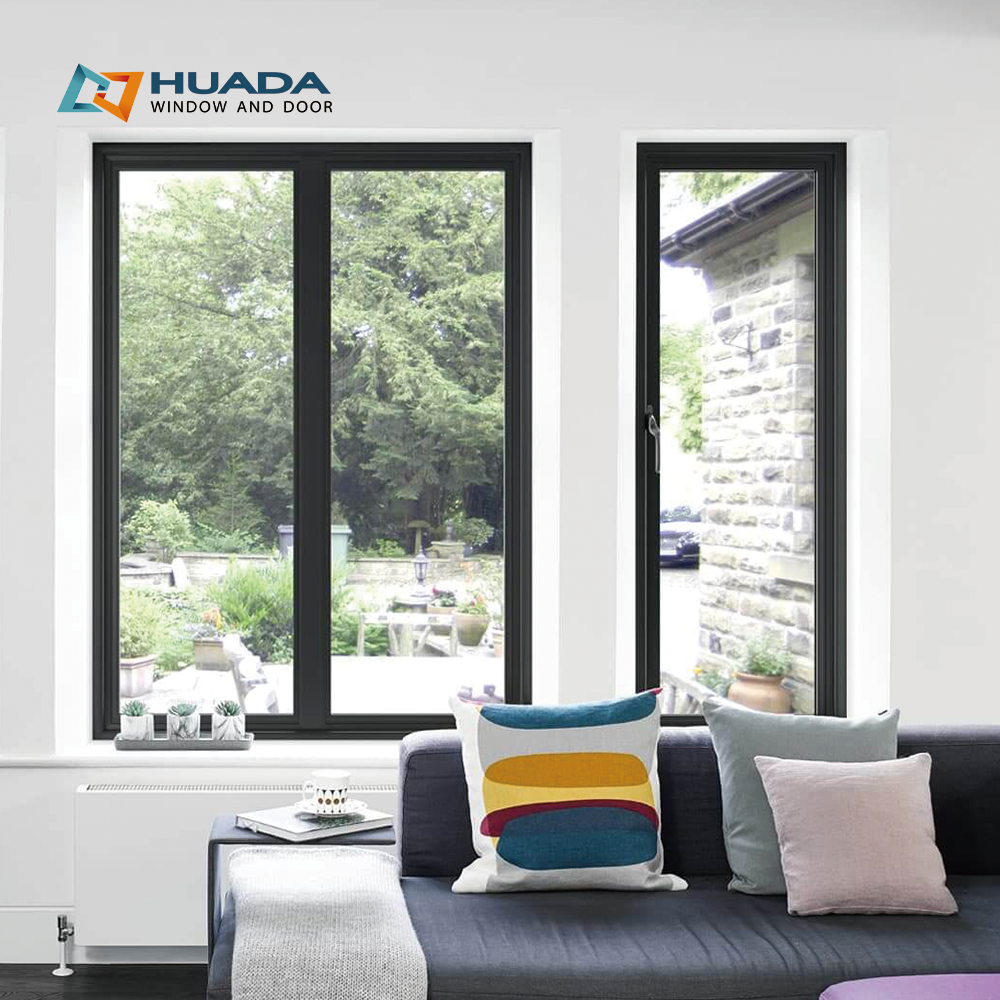 Modern GWT-80ZB Aluminum Windows for Villa Apartments Living Rooms Narrow Frame Durable Waterproof Aluminum Windows
