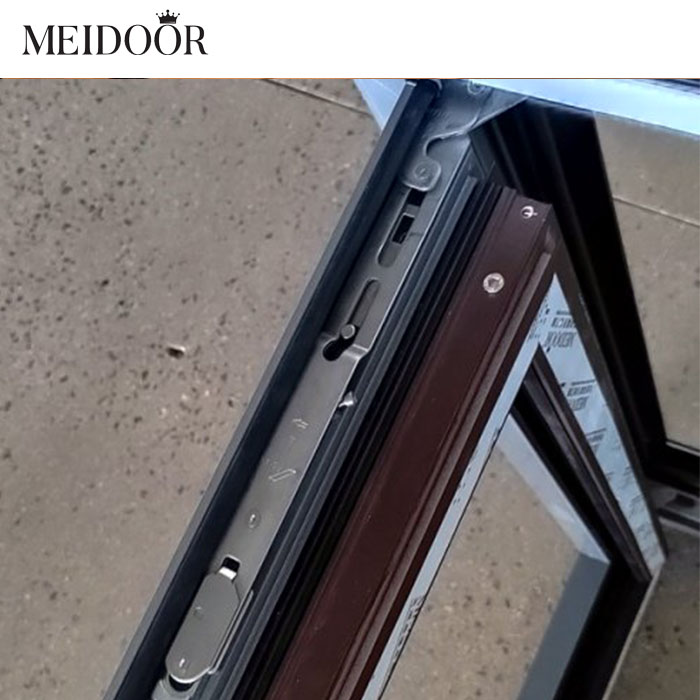 Customized for Engineering Projects Solutions Thermal Break Swing Window Tempered Glass Aluminum Casement Windows Exterior Hotel
