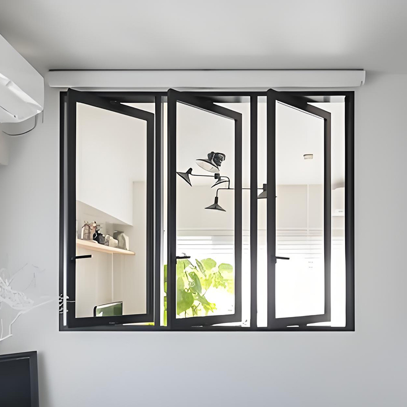 Kspc90 Premium Double Glazed Inward Tilt Turn Thermal Break Aluminum Casement Window