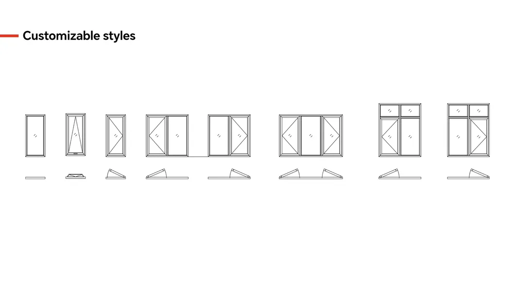 S63 Aluminum Glass Windows Aluminium Top Hung Awning Window