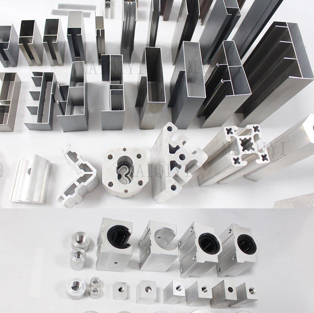 Custom All Kinds 6000 Series Aluminum Extrusion Profiles 6061 6063 Doors Windows Industrial Standard Bending Cutting Welding