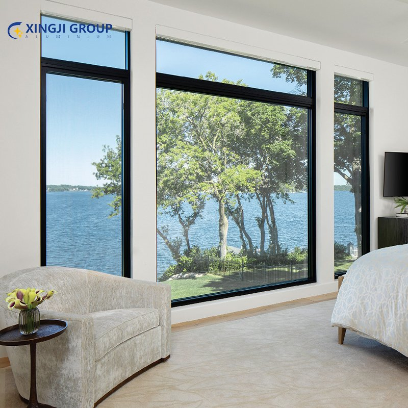 Finished Alloy N/M Customization China Door Glass Aluminum Casement Window