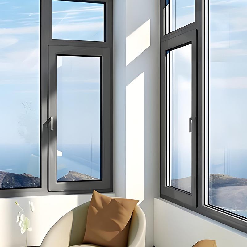 Kspc90 Premium Double Glazed Inward Tilt Turn Thermal Break Aluminum Casement Window