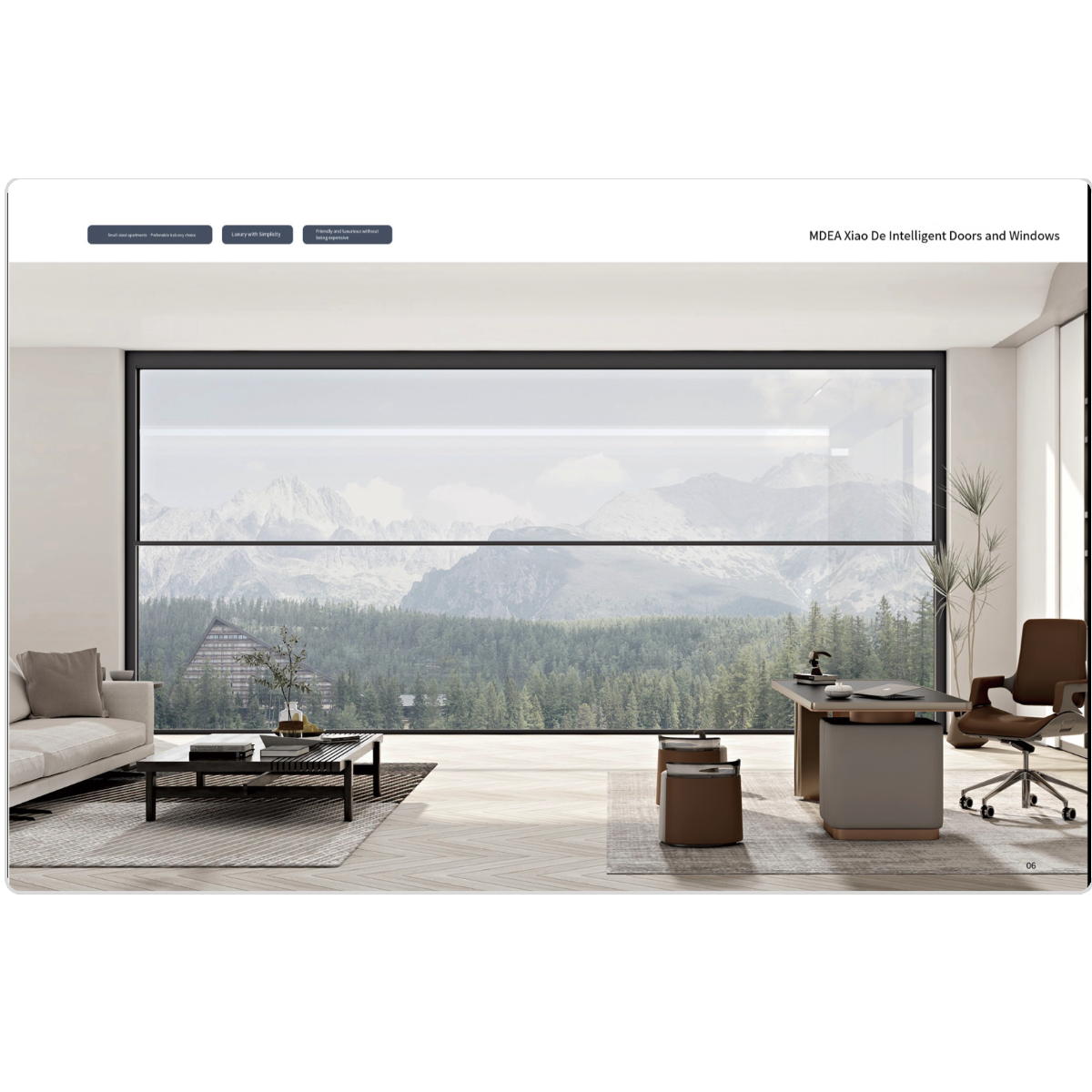 Modern European Hurricane Impact Automatic Smart Dual Motor Aluminum Alloy Electric Lift Double Hung Windows APP Control for
