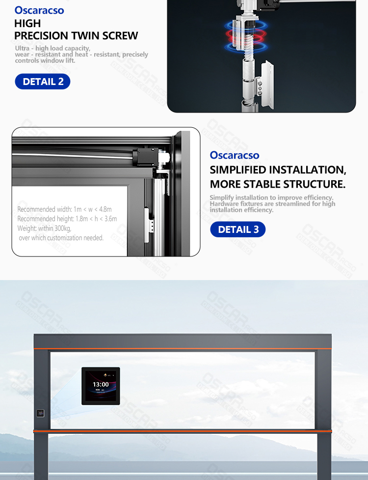 High Quality Custom Aluminium Sliding & Casement Windows with Fixed Glazing Home Office Shop Lift up Window