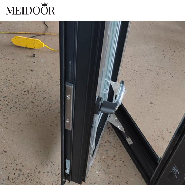 Customized for Engineering Projects Solutions Thermal Break Swing Window Tempered Glass Aluminum Casement Windows Exterior Hotel