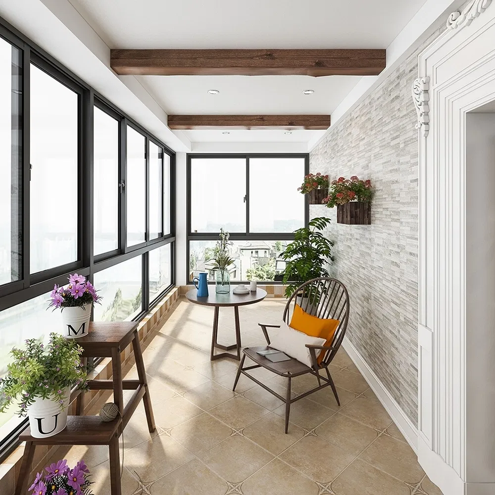Impact Resistant Double-Sided Casement Premium Series Architectural Aluminum System Window