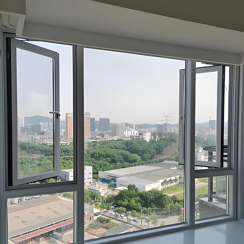Kspc90 Premium Double Glazed Inward Tilt Turn Thermal Break Aluminum Casement Window