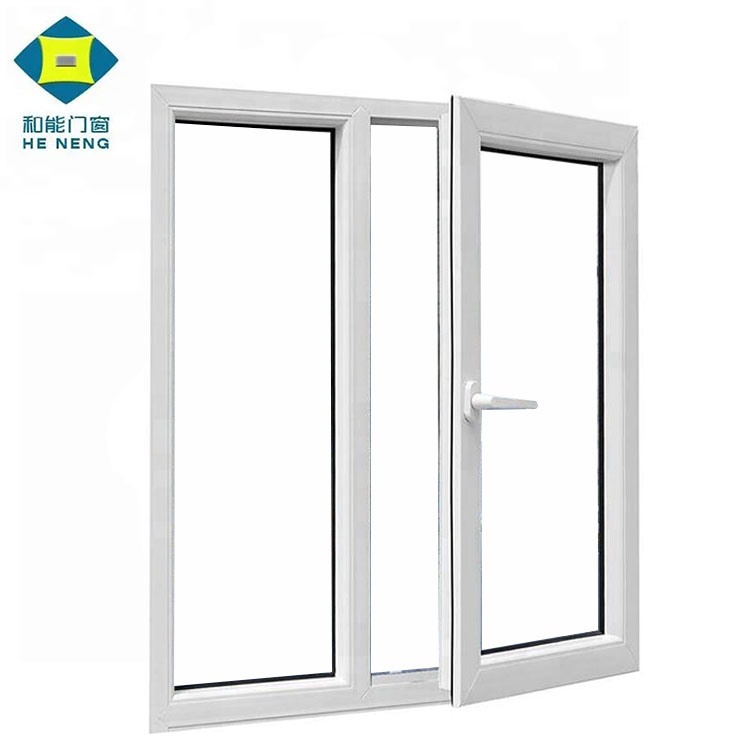 Most Popular China Factory Price Upvc Ventanas Pvc House Doors Windows 3 Panel Triple PVC Casement Window