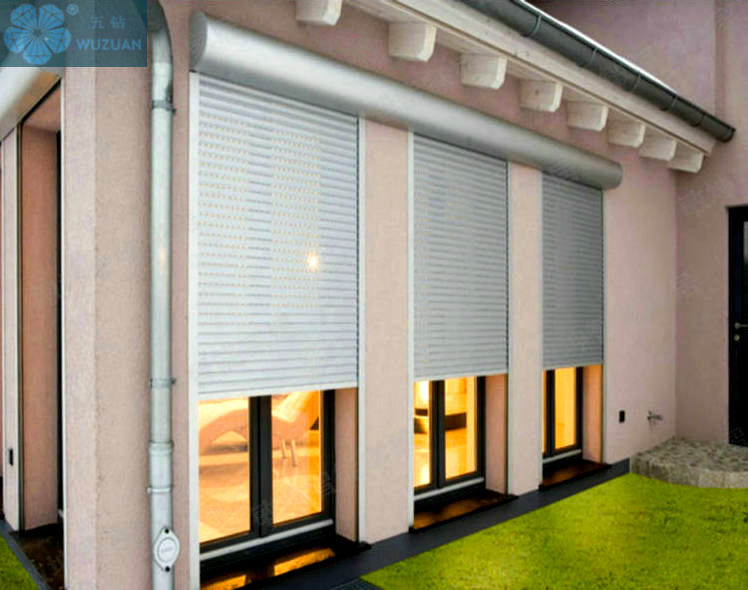 Hurricane Resistant Automatic Aluminum Roller Shutter Window with Louver