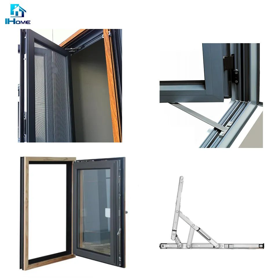 Hurricane-Resistant Plastic Aluminium Windows, Aluminium Casement Window Details