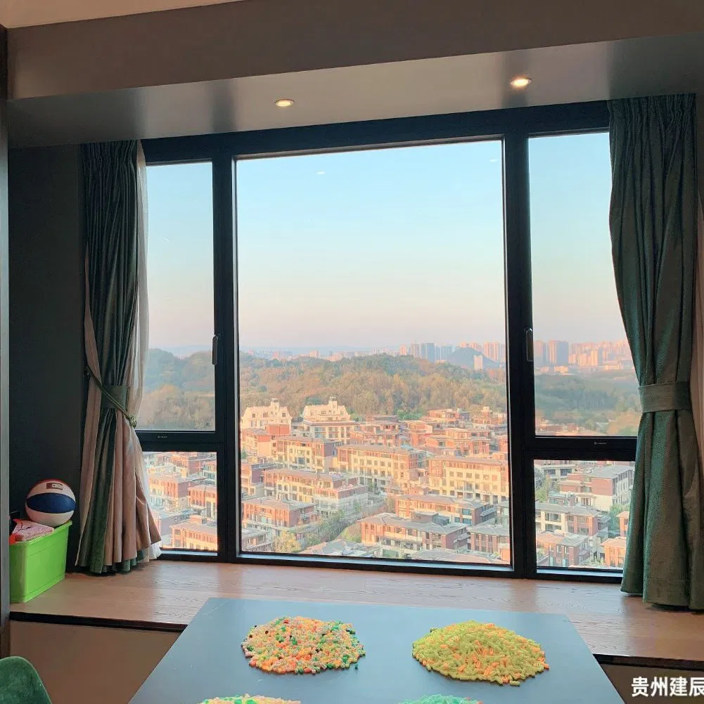 Energy Efficient China Customized Factory Thermal Break Aluminum Aluminium Window Powder Coated Casement Tilt Turn Window with Double Glazed for Passive House