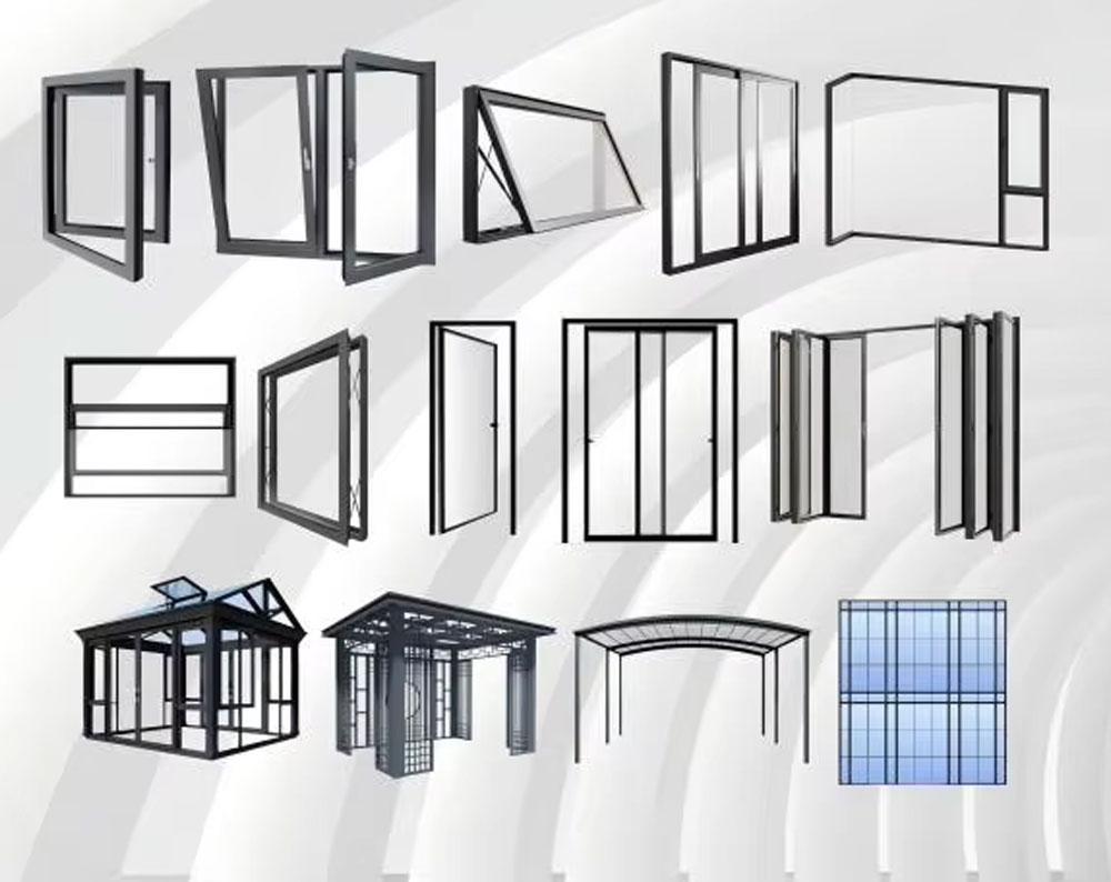 Standards High Quality Residential System Villas Residential Casement Aluminum windows for Houses