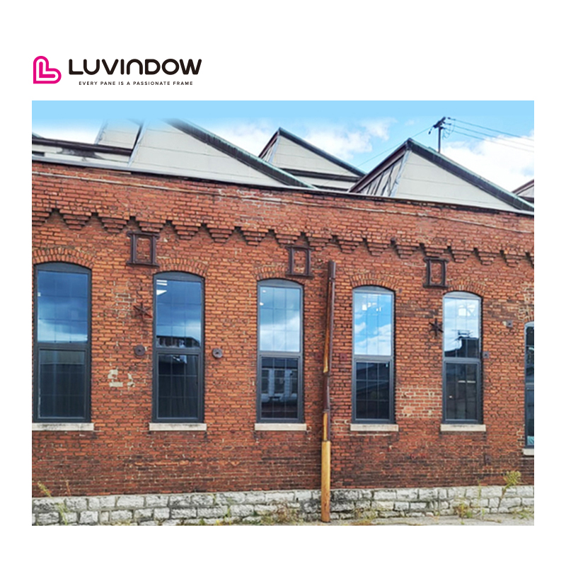 Double Hung Vertical Sliding with Grills Design White Thermal Break Aluminum Windows