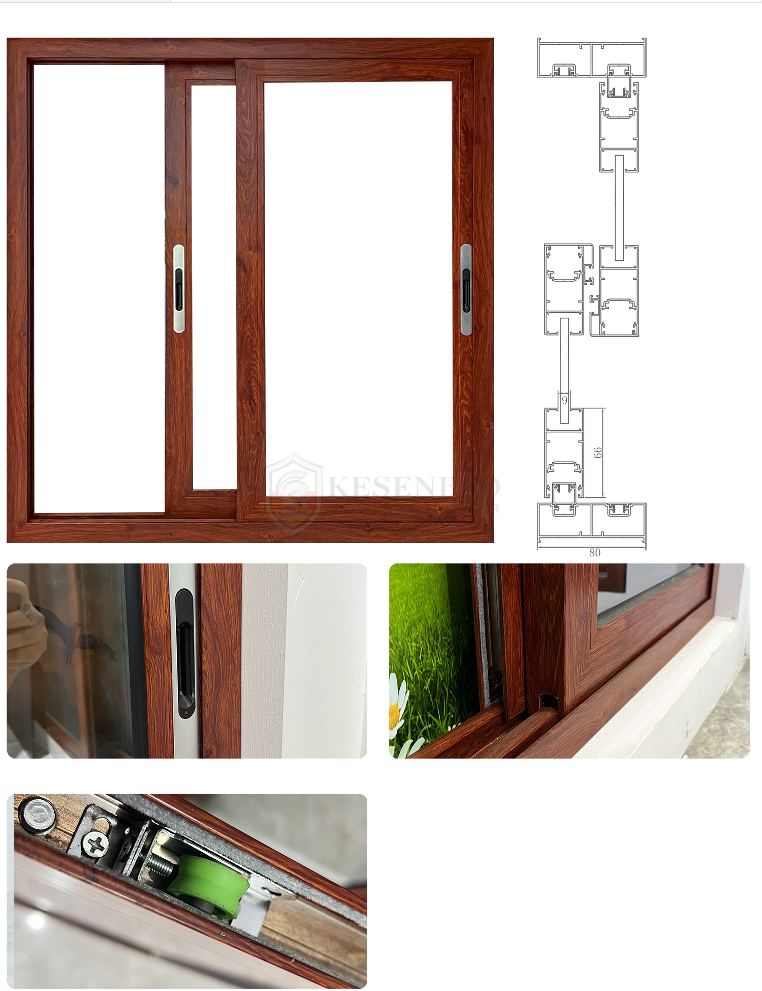 80# Two Tracks Sliding Window