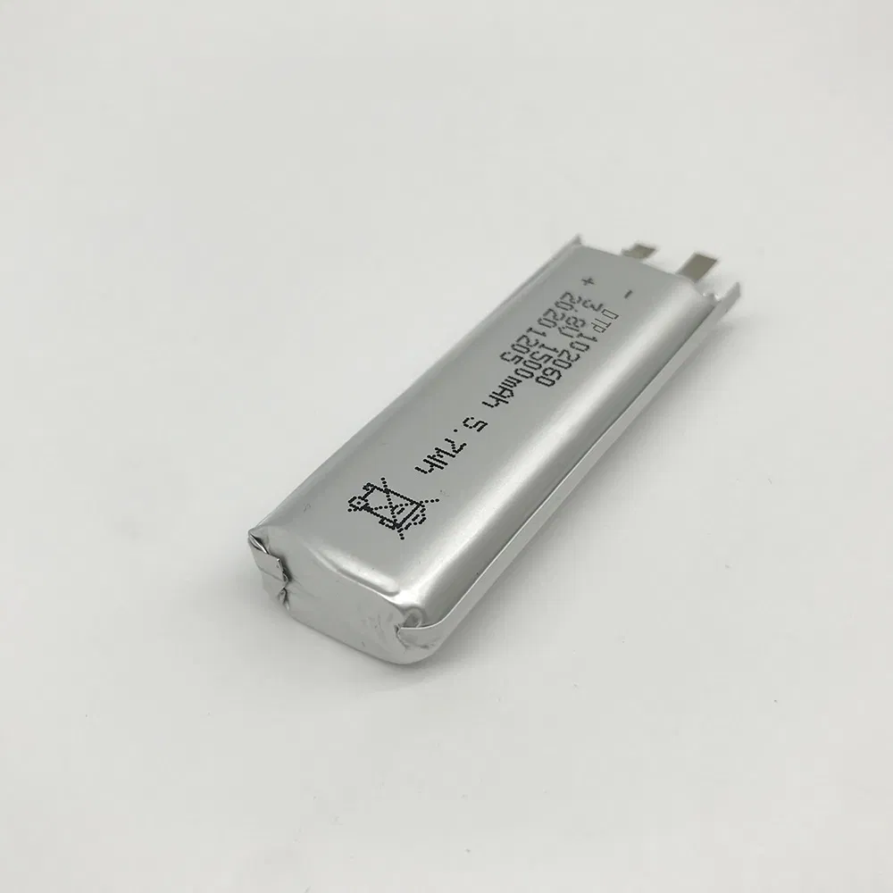 102060 1500mAh 3.7V Li-Polymer Battery for Health Care Products Li-Polymer Batteries