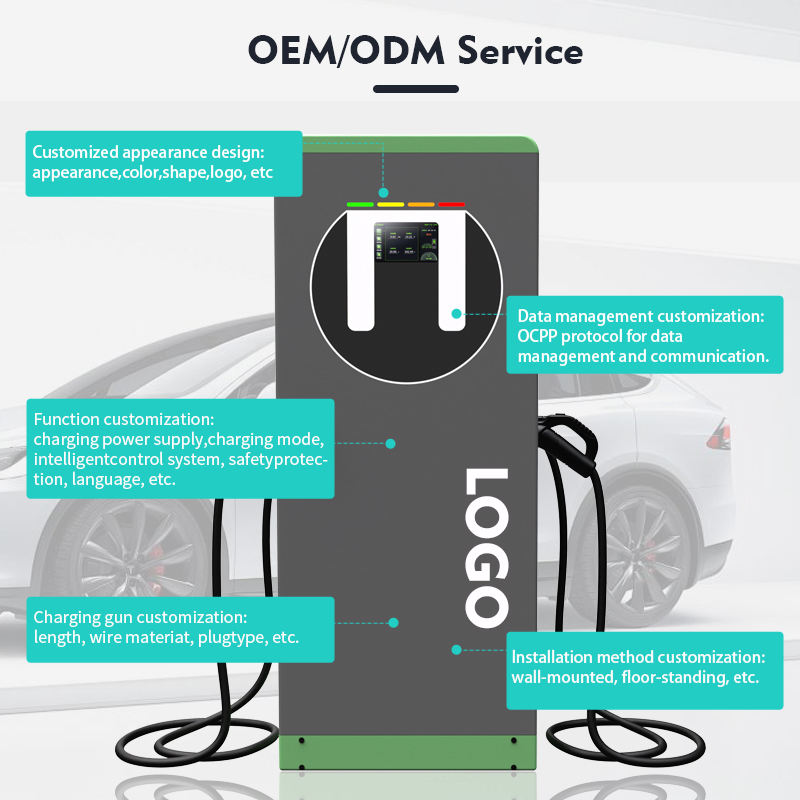Green Energy 60kw/120kw/160kw/180kw Chademo CCS DC Fast Solar Electric Car EV Charger
