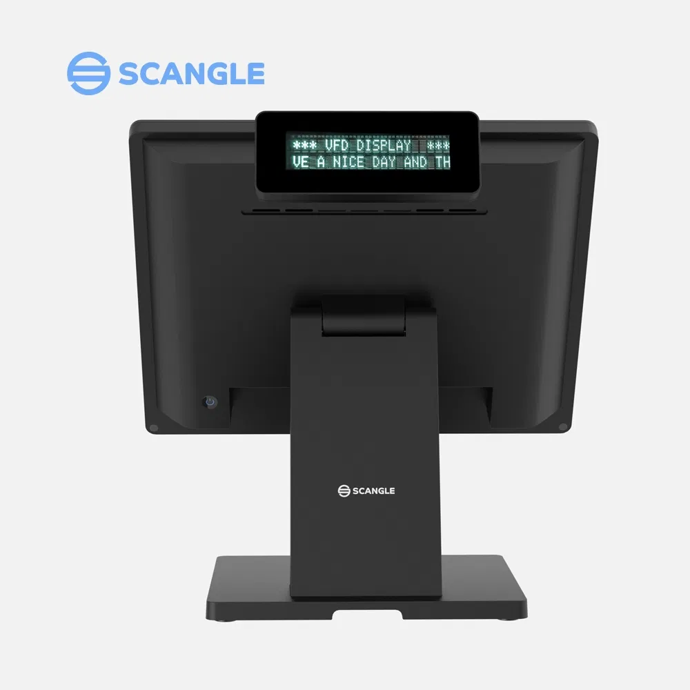 15" All in One Touch Screen Dual Screen POS System