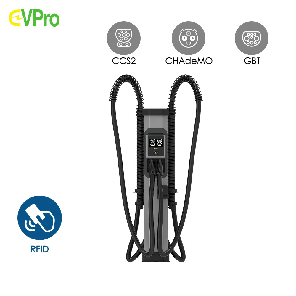 Floor Mounted 240kw-1600kw DC Fast Charger EV Charging Station New Fleets Parking