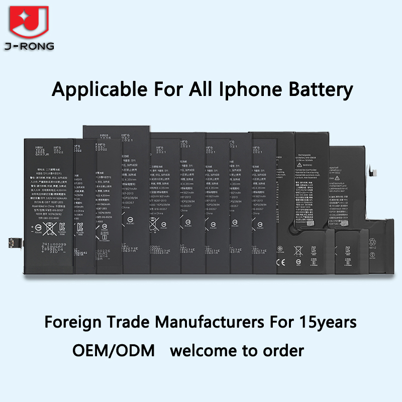 No Popup No Unknown Parts Display Health 100% New Brand Long-Lasting Cell Phone Battery for iPhone All Series with 12 Months Warranty