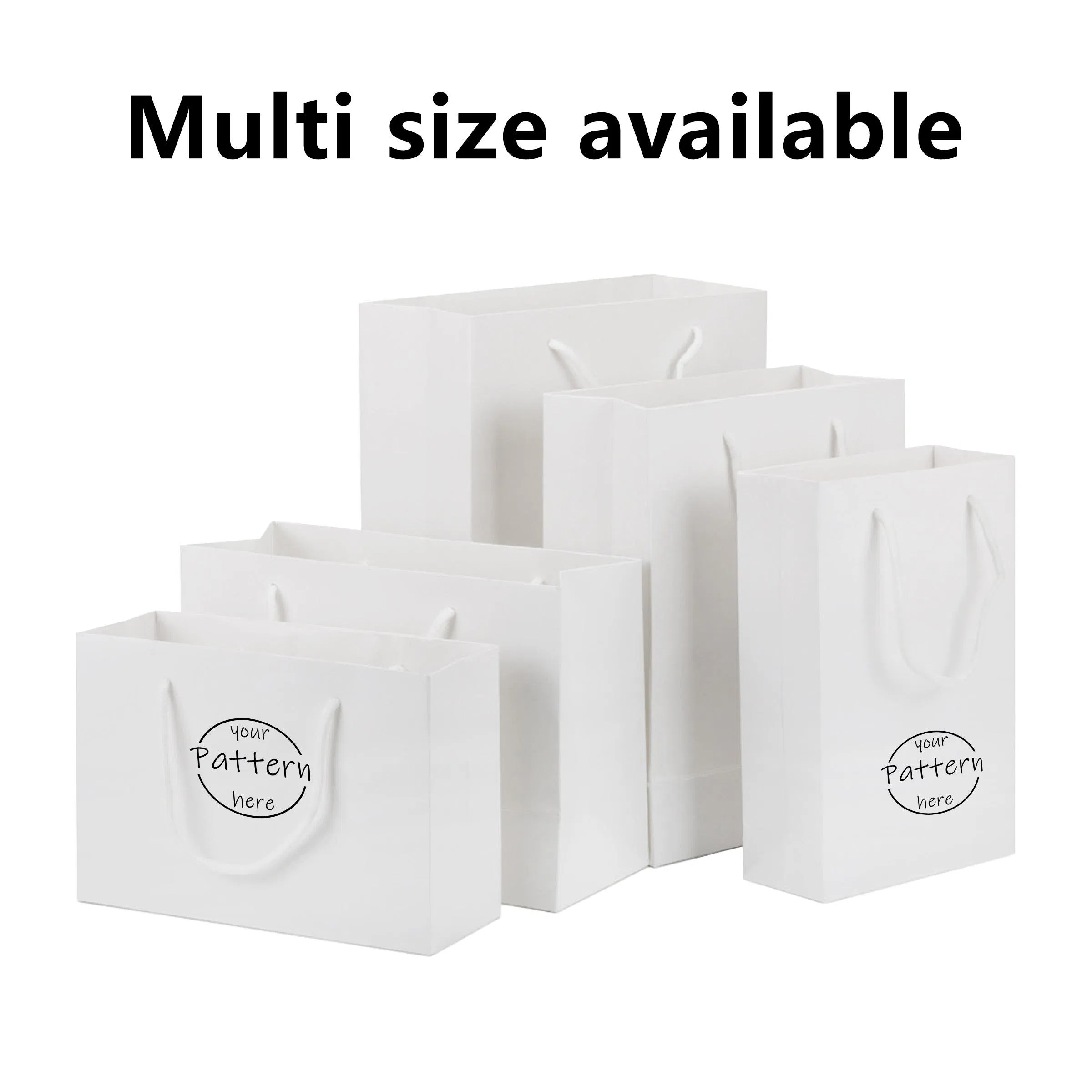 Custom Printed Recycled Paper Bag Showcasing Your Brand's Commitment to Sustainability Stylish Gift Packaging Bag