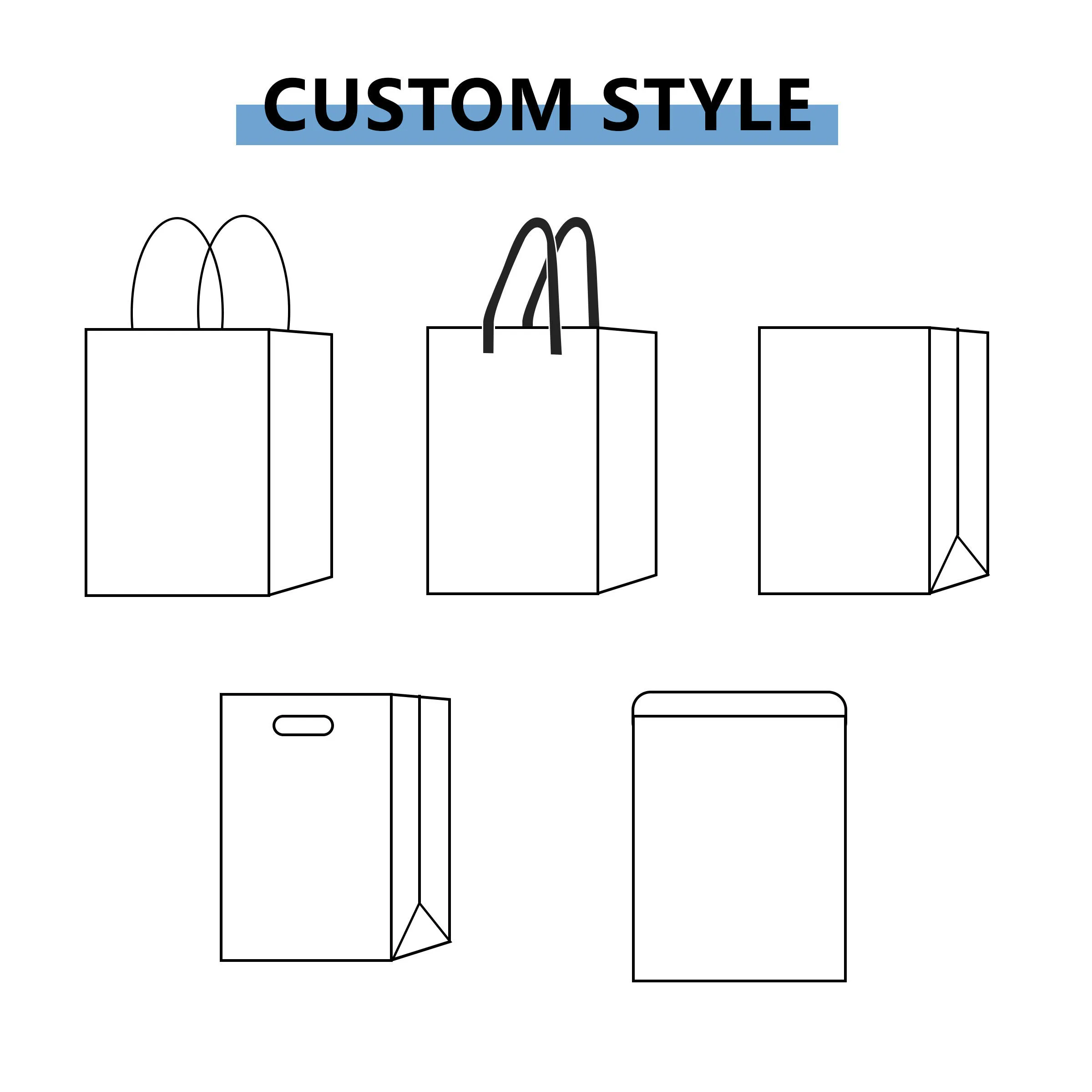 Custom Printed Recycled Paper Bag Showcasing Your Brand's Commitment to Sustainability Stylish Gift Packaging Bag
