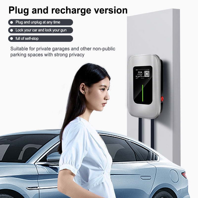 7kw Level 2 EV Charger WiFi Smart Wallbox for Home &amp; Commercial Use