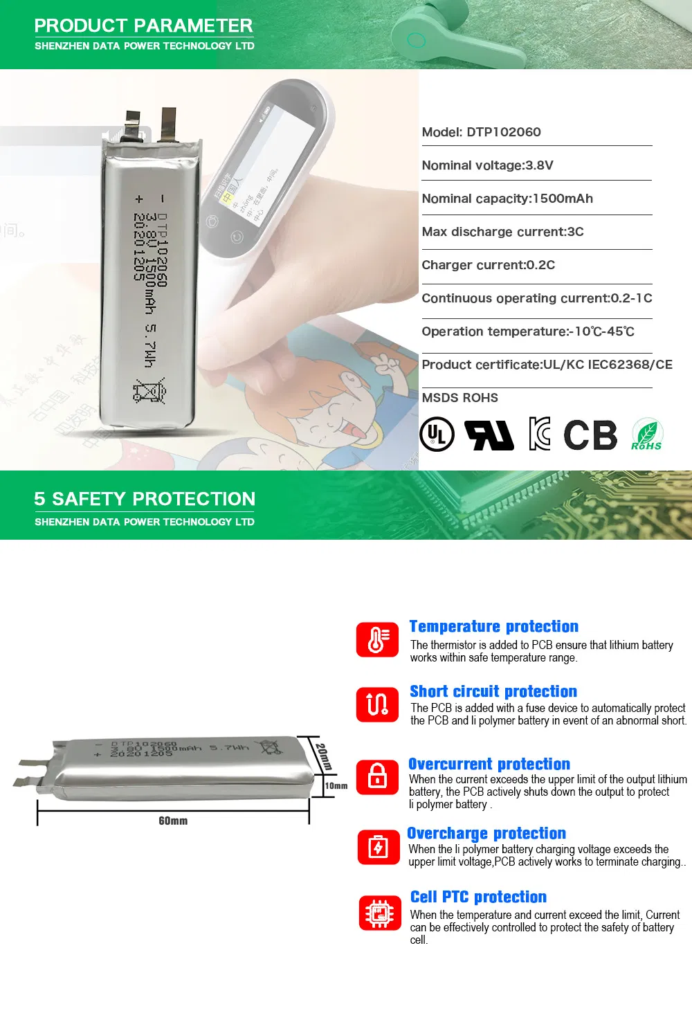 Li-Polymer Battery Display 1