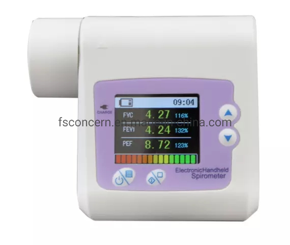 Medical Lung Function Electronic Peak Flow Digital Portable Incentive Spirometer