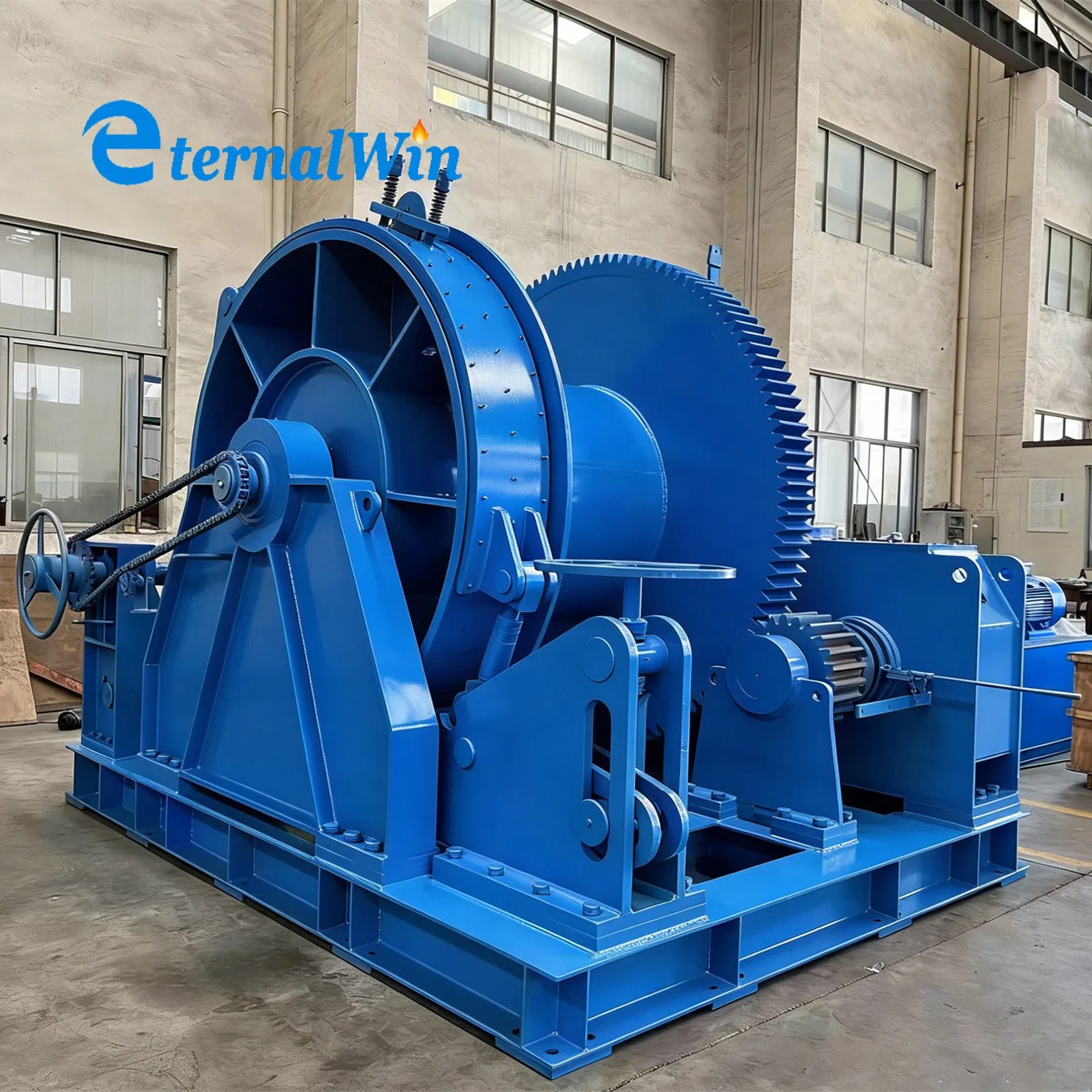 Ocean Shipyard Diesel Hydraulic Anchor Mooring Winches/ Ship Boat Deck Electric Slipway Marine Towing Winch for Vessel Barge