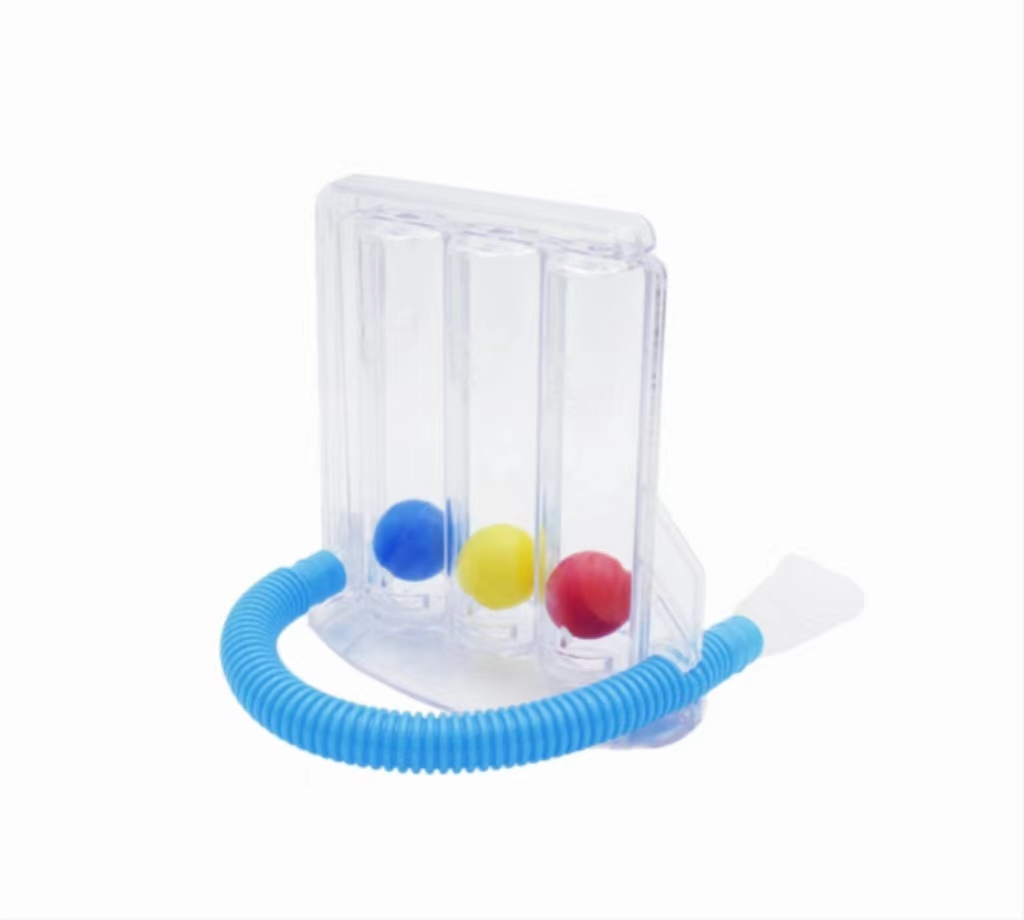 Three Balls Incentive Exercise Spirometer for Lung Deep Breathing High Quality