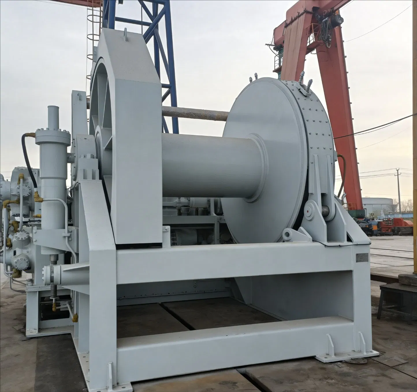 China Ship Deck Equipment Hydraulic Marine 150 T Anchor Handling Towing Winch for Tugboat