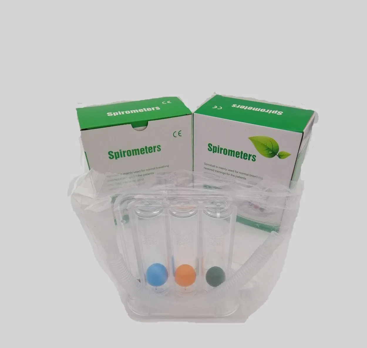 Three Balls Incentive Exercise Spirometer for Lung Deep Breathing High Quality