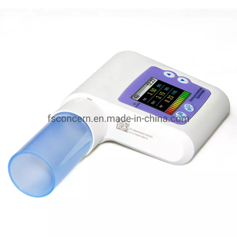Medical Lung Function Electronic Peak Flow Digital Portable Incentive Spirometer