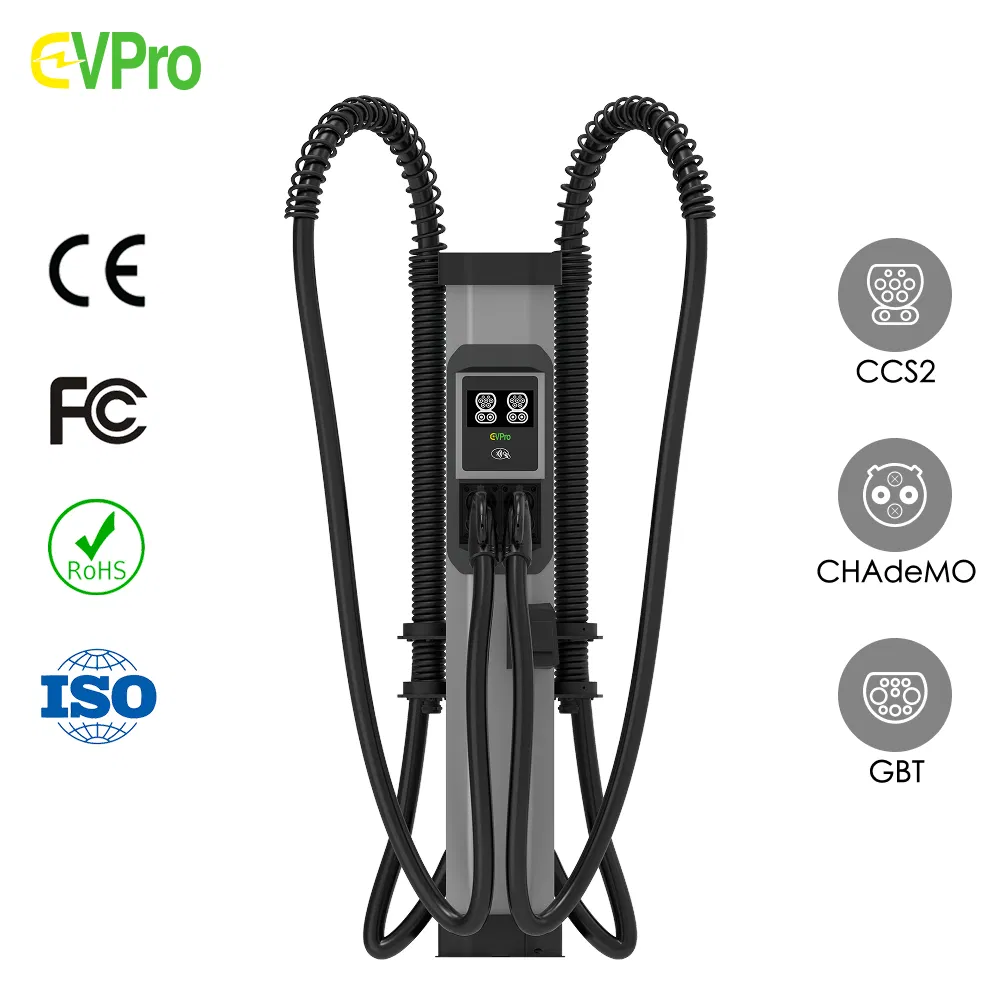 Floor Mounted 240kw-1600kw DC Fast Charger EV Charging Station New Fleets Parking