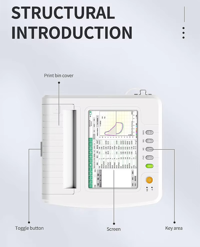 Digital Spirometer Machine Incentive Espirometro Spirometry Tests USB Digital Desktop Spirometer
