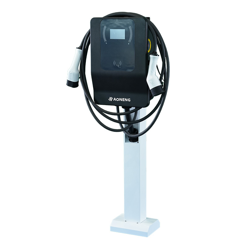 22kw*2 Dual Type2 GB/T Connector Mobile Fast Solar Powered AC Electric Vehicle Car Battery EV Charger Charging Station Pile 7kw for Commercial Home Public Ocpp