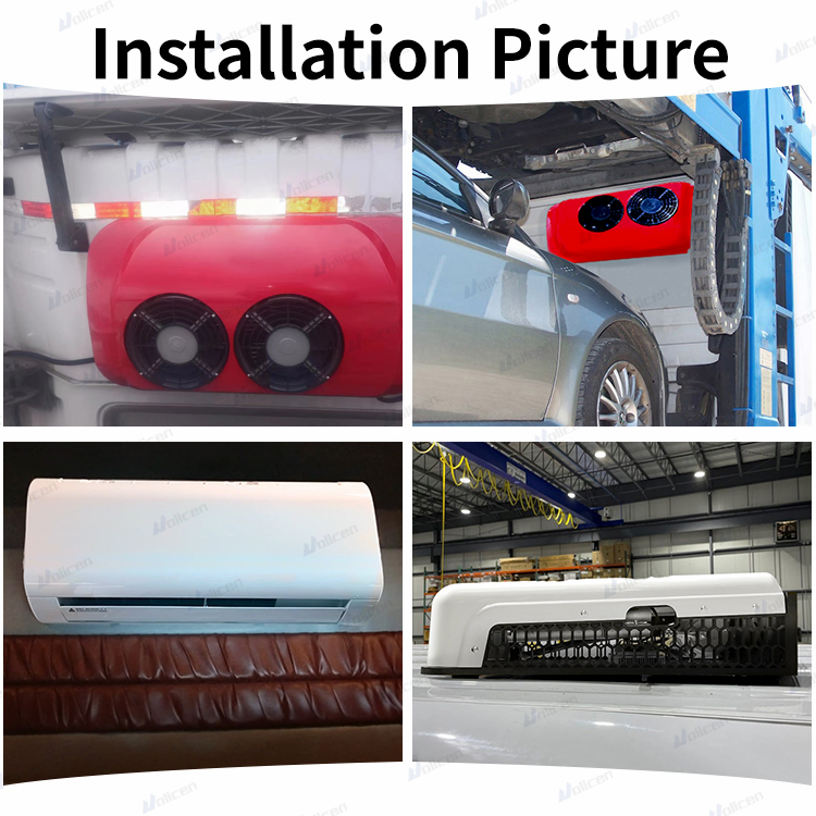 Air Conditioner Systems 12V Truck Parking Air Conditioning 12 Volt 24V Split Caravan Air Conditioner Unit for Camper Van Cabin