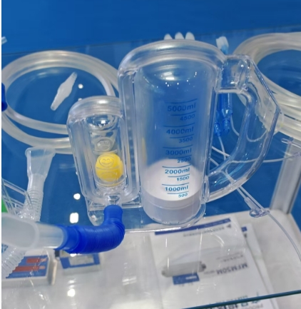 Lung Exercise Device Respiratory Exerciser 3 Ball Spirometer Plastic Medical Incentive Breathing