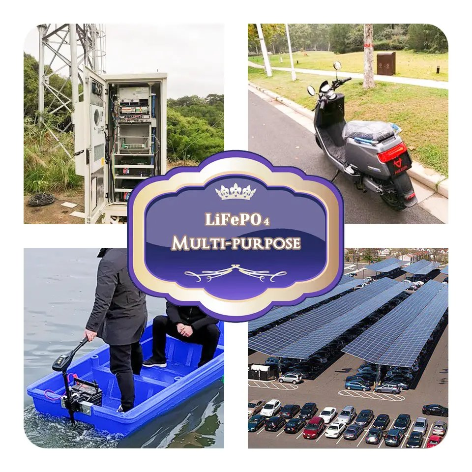 Prismatic Cell Lithium 12V 24V 80ah-300ah LiFePO4 Batteries: Solar Golf Cart, Camping Vehicle &amp; EV Conversion Energy Storage Solutions