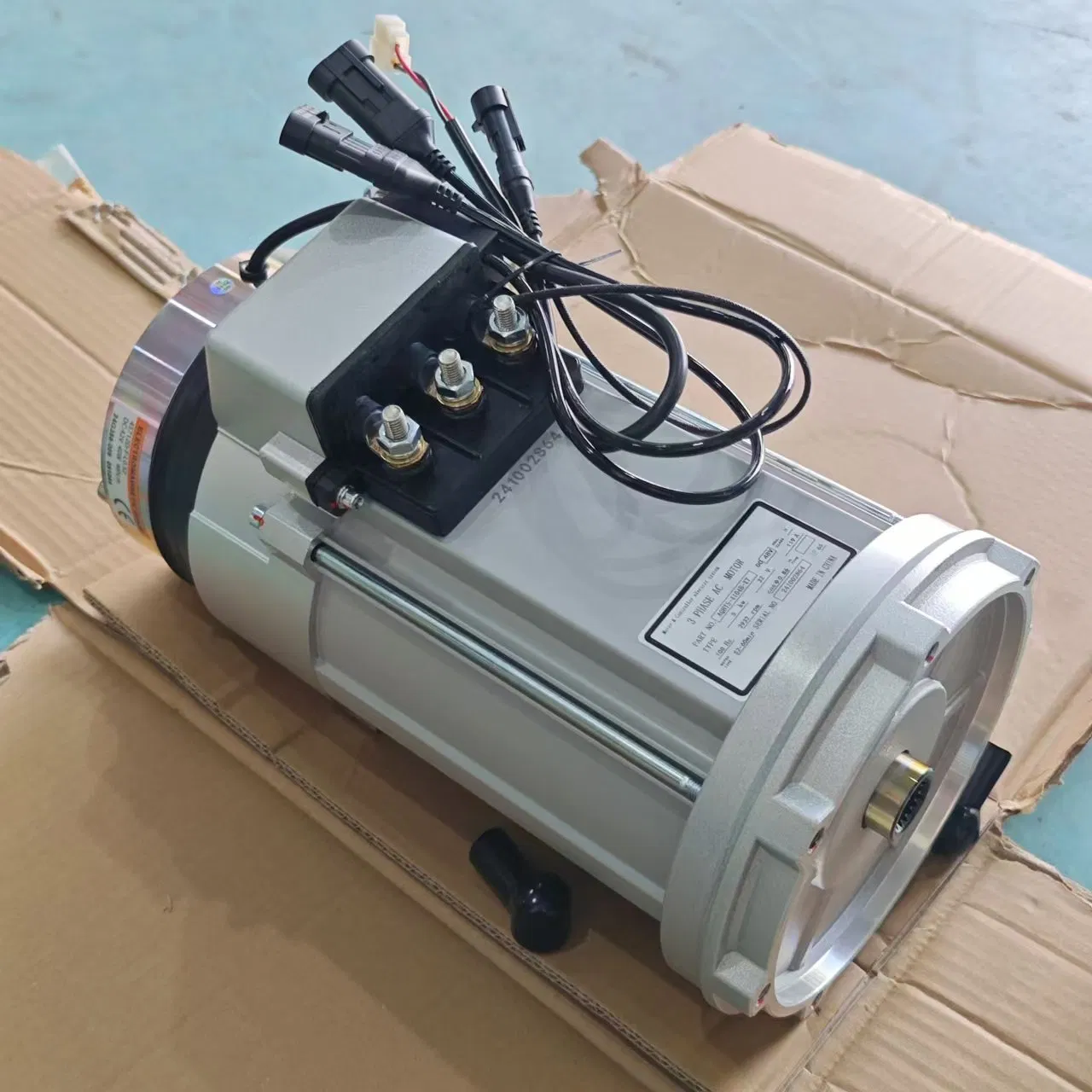 48V 5kw AC Motor with Brake Aqht5-4104b-X Electric Lvtong Golf Cart Parts 5kw Electric Motor for EV Car Conversion Kit