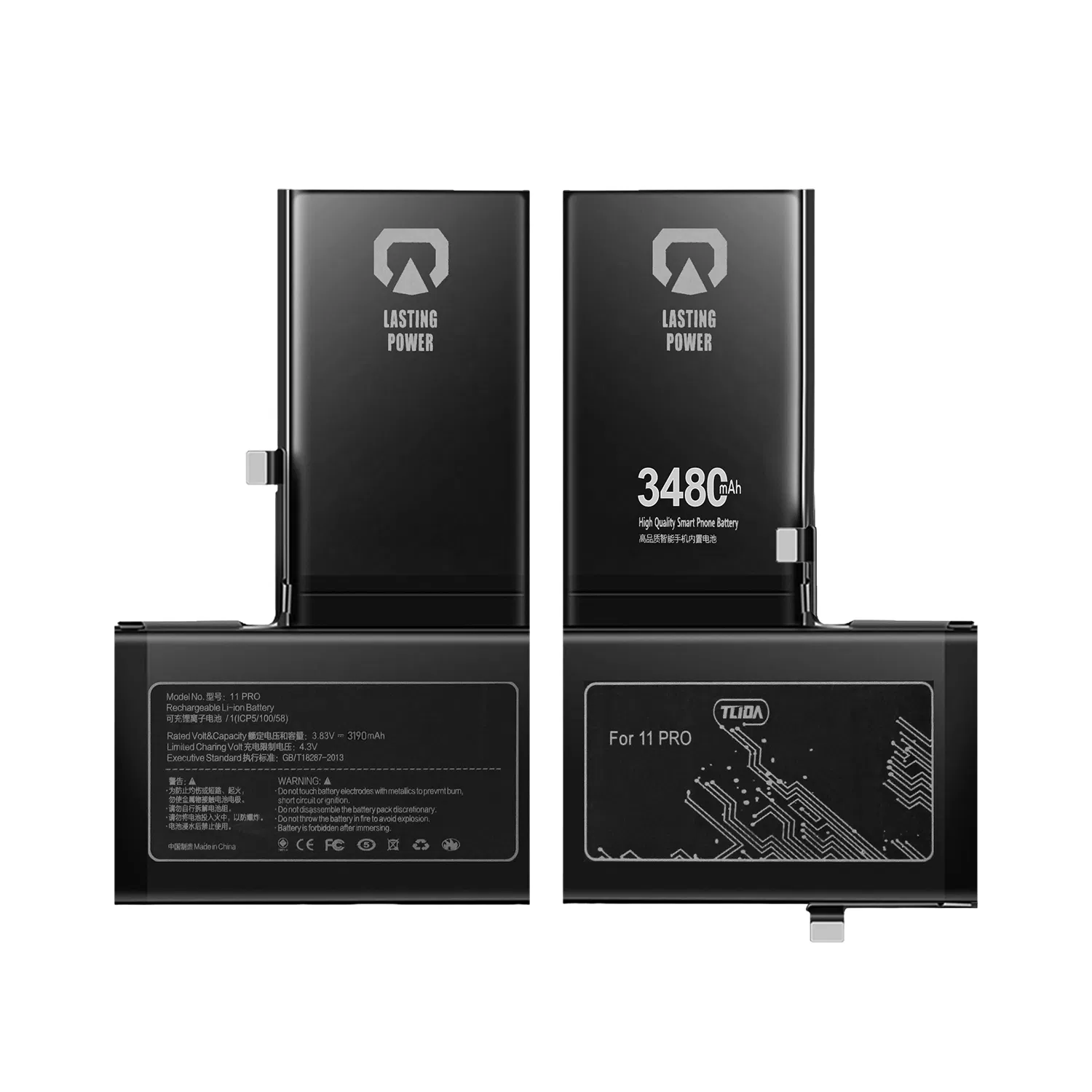 Tlida New Upgrade Battery for iPhone 11 PRO 100% Health Solve Popup Repair Phone