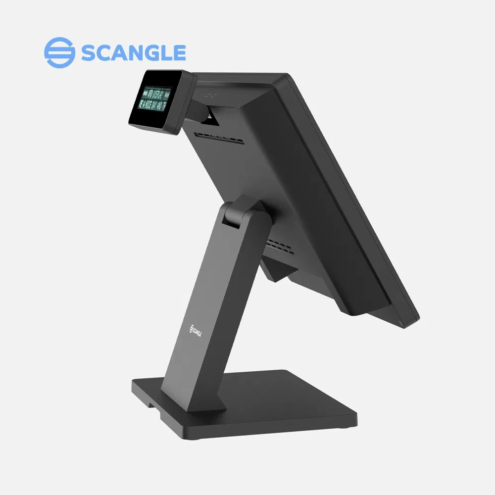 15" All in One Touch Screen Dual Screen POS System