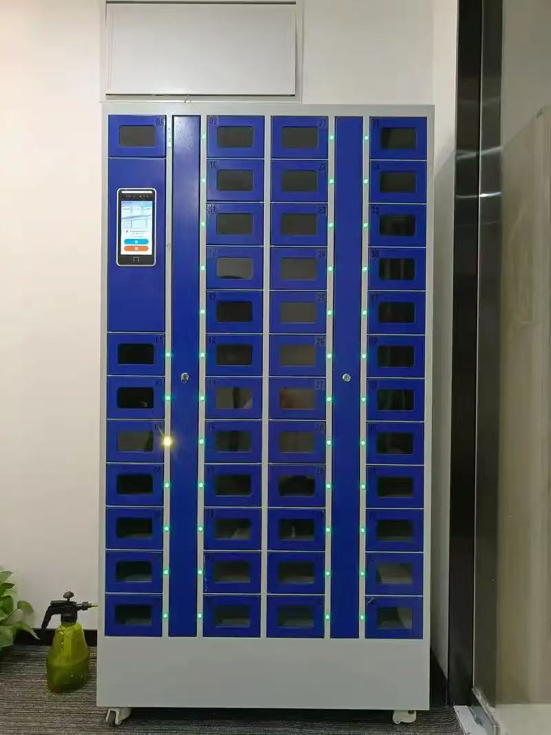 Public Smart Mobile Cell Phone Charging Station Touch Screen Automatic Storage Locker