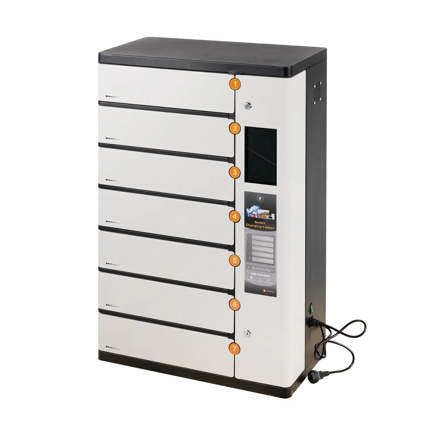7 Way Charging Locker for Laptops and Tablets in Public Place