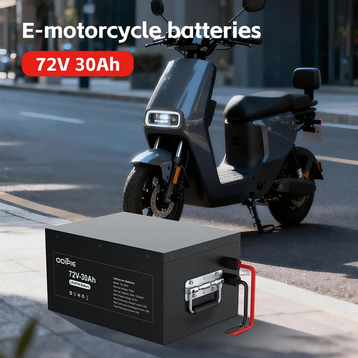 72V 30ah High Capacity Li-ion Battery Pack for E-Motorcycle, Electric Bike &amp; EV Conversion